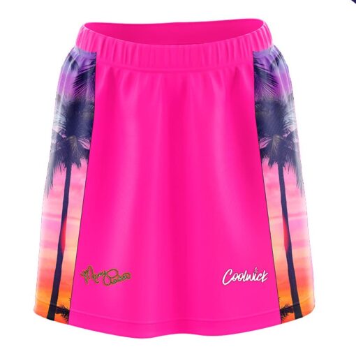 Missy Parkin Palm Sunrise CoolWick Bowling Skort