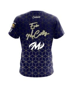 Alternative view of Motiv Erin McCarthy Navy Gold Hex CoolWick Bowling Jersey