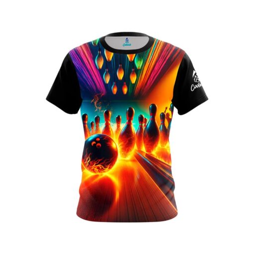 Fire Bowling Party CoolWick Bowling Jersey