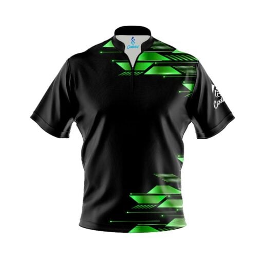 Green Luxury Strikes Fast Track CoolWick Bowling Jersey