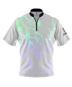 Grey Graffiti Fast Track CoolWick Bowling Jersey