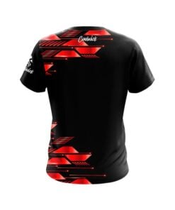 Alternative view of Red Luxury Strikes CoolWick Bowling Jersey