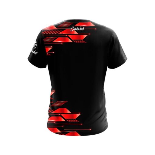 Red Luxury Strikes CoolWick Bowling Jersey - Image 2