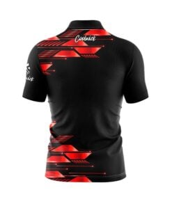 Alternative view of Red Luxury Strikes Fast Track CoolWick Bowling Jersey