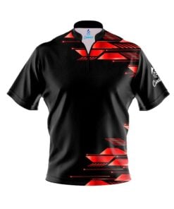 Red Luxury Strikes Fast Track CoolWick Bowling Jersey