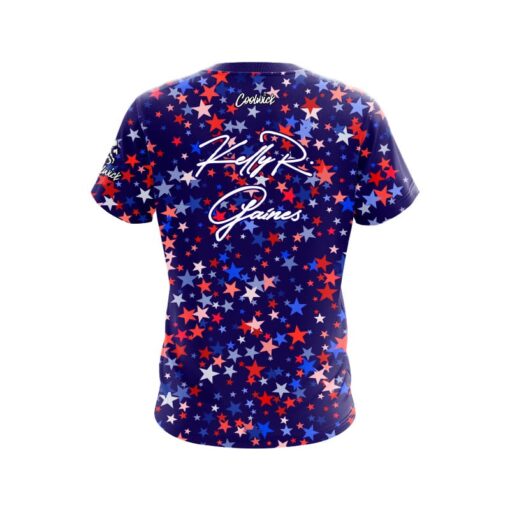 Roto Grip Kelly Gaines USA Stars CoolWick Bowling Jersey - Image 2