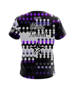 Alternative view of Roto Grip Olivia Farwell Purple Camo Hex CoolWick Bowling Jersey