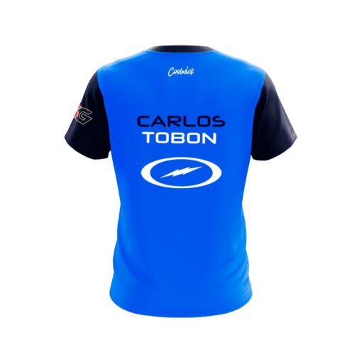 Storm Carlos Tobon Blue CoolWick Bowling Jersey - Image 2