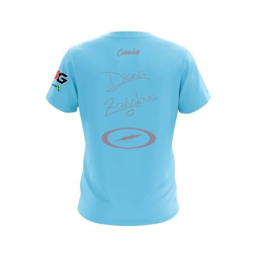 Storm Diana Zavjalova Baby Blue CoolWick Bowling Jersey - Image 2