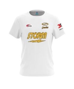 Storm Diana Zavjalova Gold White Glitter CoolWick Bowling Jersey