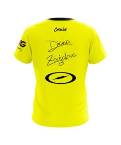 Alternative view of Storm Diana Zavjalova Yellow Black CoolWick Bowling Jersey