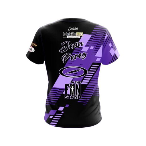 Storm Jean Perez Purple Sport Lines CoolWick Bowling Jersey - Image 2