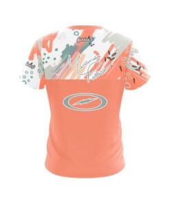 Alternative view of Storm Maranda Pattison Orange Abstract CoolWick Bowling Jersey