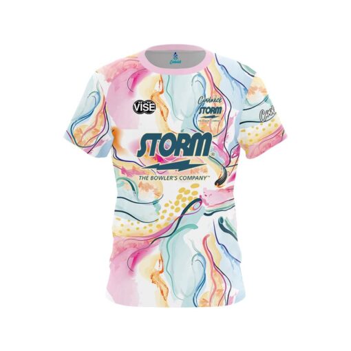 Storm Maranda Pattison Wavy Lines CoolWick Bowling Jersey