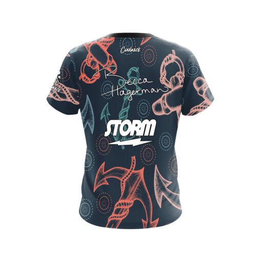 Storm Rebecca Hagerman Anchors CoolWick Bowling Jersey - Image 2