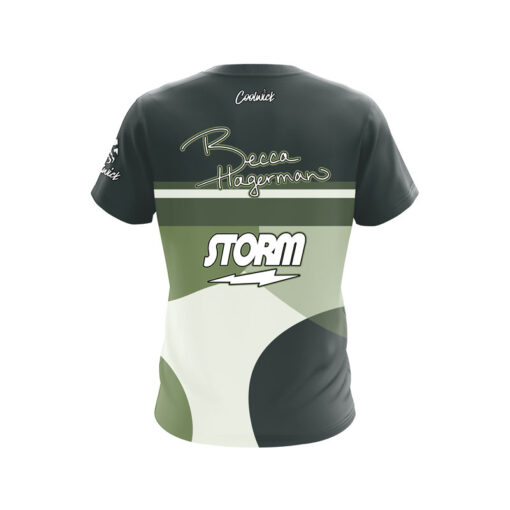Storm Rebecca Hagerman Green Moss CoolWick Bowling Jersey - Image 2