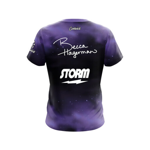 Storm Rebecca Hagerman Purple Smoke CoolWick Bowling Jersey - Image 2