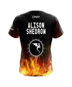 Alternative view of Alison Shedrow Iron Flames CoolWick Bowling Jersey
