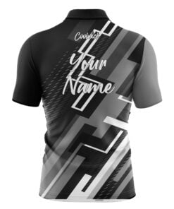 Alternative view of CoolWick Elite Grey Dynamo Sash Zip Jersey