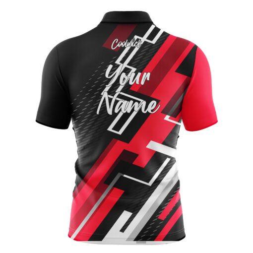 CoolWick Elite Red Dynamo Sash Zip Jersey - Image 2