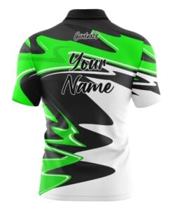 Alternative view of CoolWick Elite Green Pinnacle Sash Zip Jersey