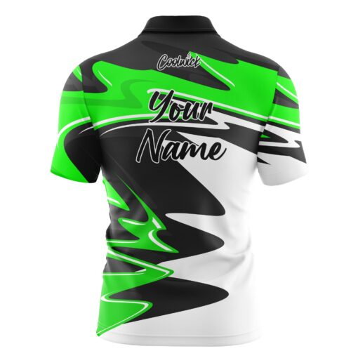 CoolWick Elite Green Pinnacle Sash Zip Jersey - Image 2