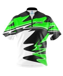 CoolWick Elite Green Pinnacle Sash Zip Jersey