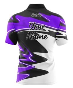 Alternative view of CoolWick Elite Purple Pinnacle Sash Zip Jersey