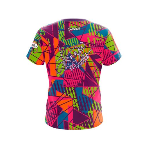 Ebonite Kennon McFalls Retro Zig Zag CoolWick Bowling Jersey - Image 2