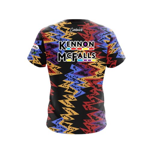 Ebonite Kennon McFalls Tribal Zig Zag CoolWick Bowling Jersey - Image 2