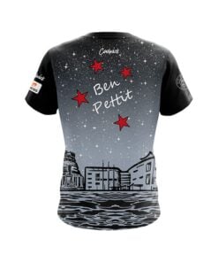 Alternative view of Hammer Ben Pettit Wellington Black White CoolWick Bowling Jersey