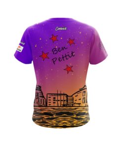 Alternative view of Hammer Ben Pettit Wellington Purple Gold CoolWick Bowling Jersey