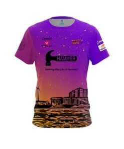 Hammer Ben Pettit Wellington Purple Gold CoolWick Bowling Jersey
