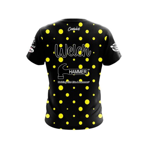Hammer William Welch Yellow Dots CoolWick Bowling Jersey - Image 2