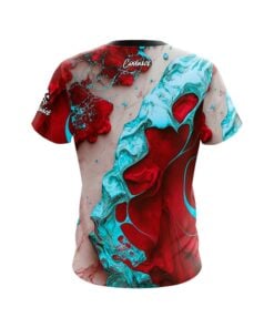 Alternative view of Bloody Teal CoolWick Bowling Jersey