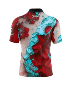 Alternative view of Bloody Teal Fast Track CoolWick Bowling Jersey