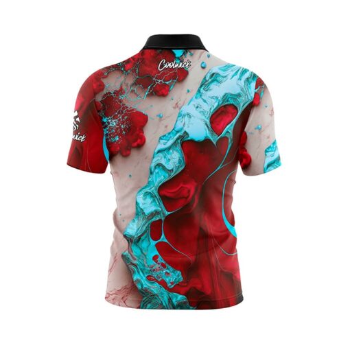 Bloody Teal Fast Track CoolWick Bowling Jersey - Image 2