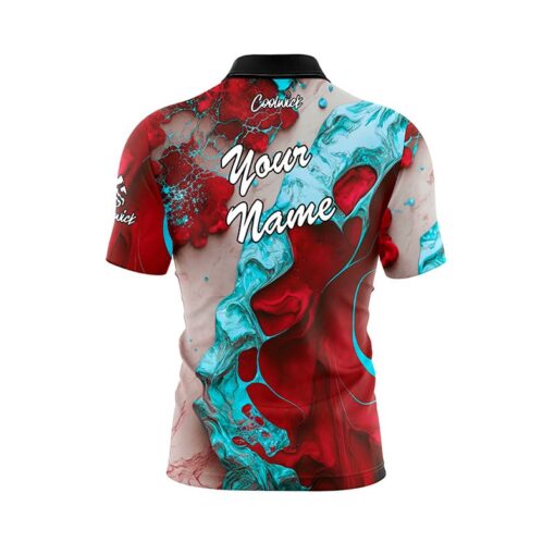 Bloody Teal Fast Track CoolWick Bowling Jersey - Image 3