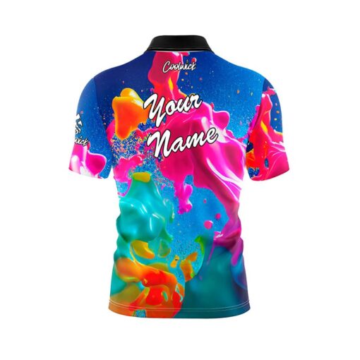 Color Craze Fast Track CoolWick Bowling Jersey - Image 3