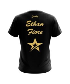 Alternative view of Roto Grip Ethan Fiore Plain Black Gold CoolWick Bowling Jersey