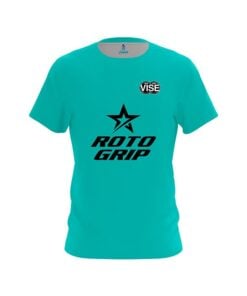 Roto Grip Ethan Fiore Plain Teal Black CoolWick Bowling Jersey