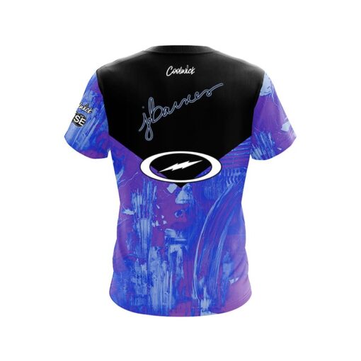 Storm Josie Barnes Dedicated Blue Purple CoolWick Bowling Jersey - Image 2