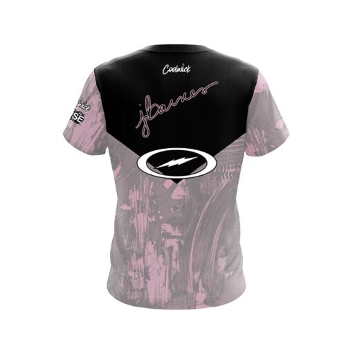 Storm Josie Barnes Dedicated Pink Grey CoolWick Bowling Jersey - Image 2