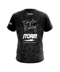Alternative view of Storm Taylor Bailey Black Floral CoolWick Bowling Jersey