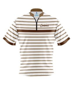 CoolWick Elite Stripe Brown White Sash Zip Jersey