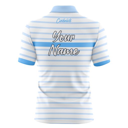 CoolWick Elite Stripe Columbia White Sash Zip Jersey - Image 2