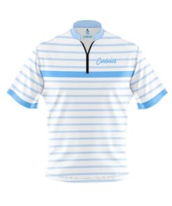 CoolWick Elite Stripe Columbia White Sash Zip Jersey