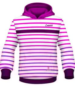 CoolWick Elite Stripe Mageneta White Hoodie