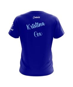 Alternative view of Hammer Kristina Cox Solid Blue CoolWick Bowling Jersey