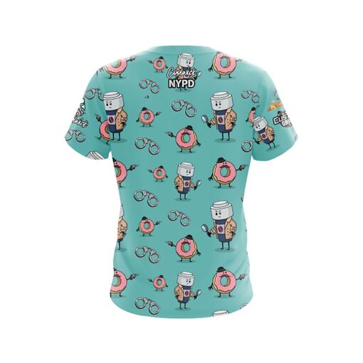 NYPD Detective Doughnut CoolWick Bowling Jersey - Image 2